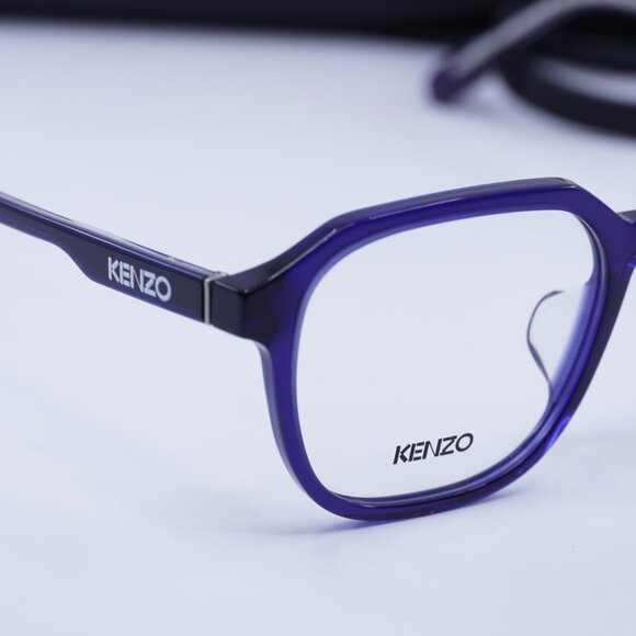 Kenzo KZ50102F 090 Square 53mm Eyeglasses - Blue - Picture 2 of 9